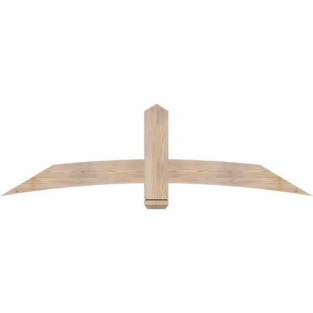 Ekena Millwork Bellingham Smooth Timber Gable Bracket, Douglas Fir, 72"W x 21"H x 1 1/2"D x 5 1/2"F, 7/12 Pitch GBW072X21X0206BEL00SDF